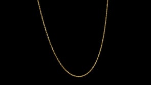 Italian 1mm 14kt Yellow Gold Twisted Sparkle-Chain Necklace