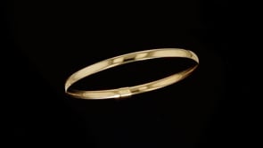 Italian 14kt Yellow Gold Bangle Bracelet