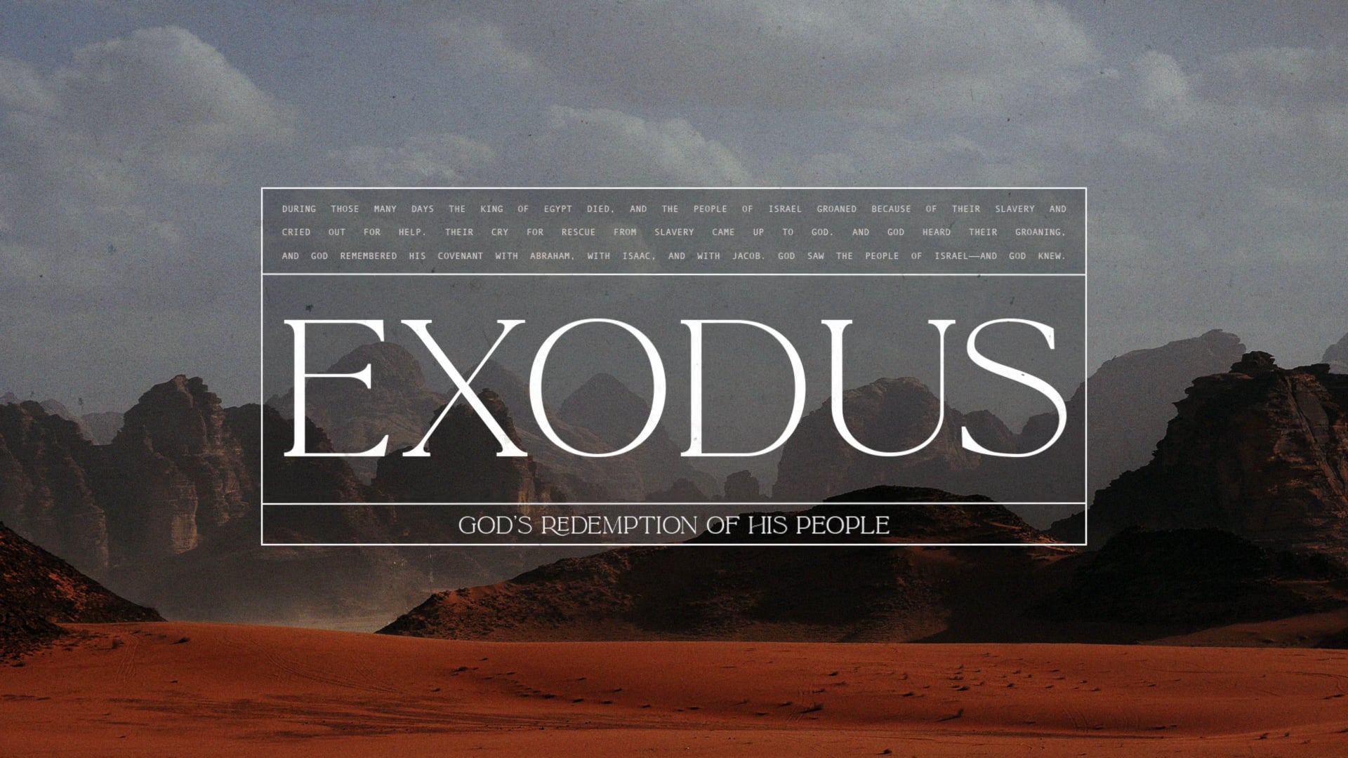 Exodus – Series Bumper