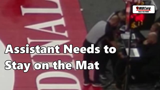 Assistant Needs to Stay On the Mat