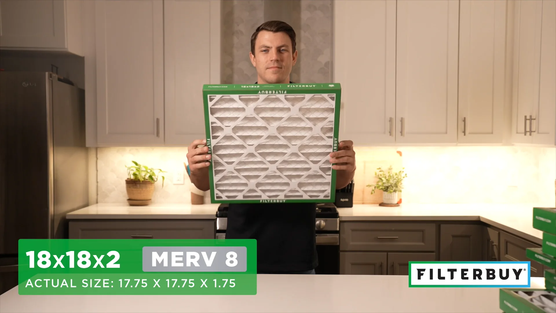 Filterbuy 18x20x2 MERV 8 Dust Defense, Pleated HVAC AC Furnace Air Filters (4-Pack) - Walmart Supplies