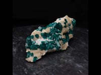 65444 - Dioptase, Calcite