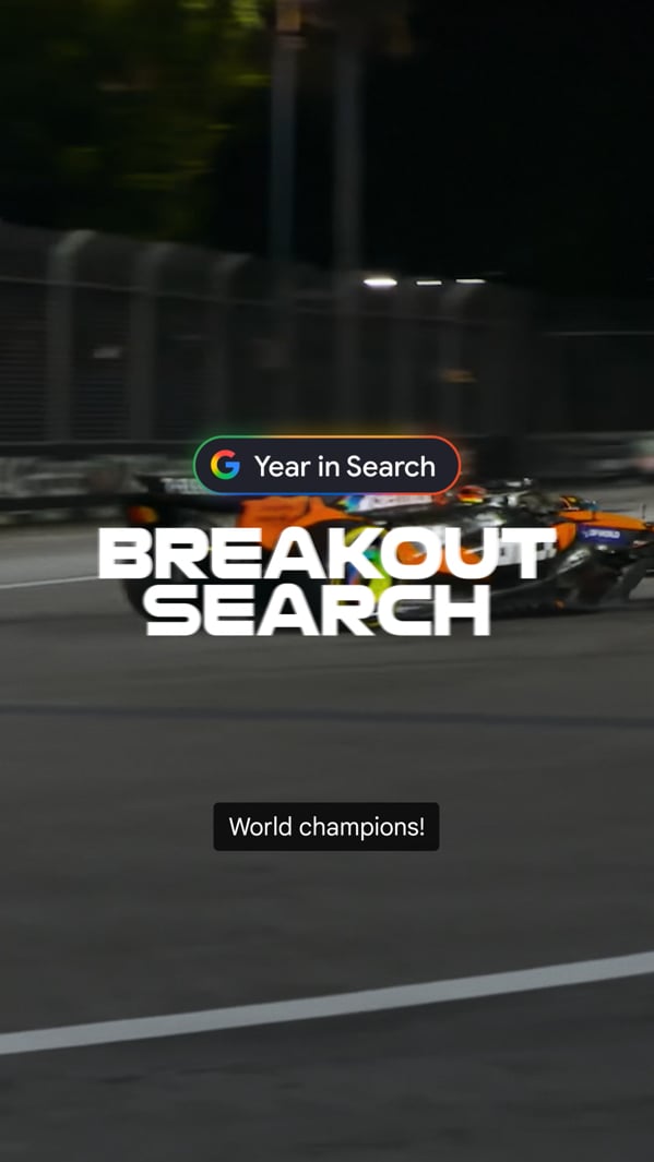 McLaren Stan - Google 2025 Year in Search