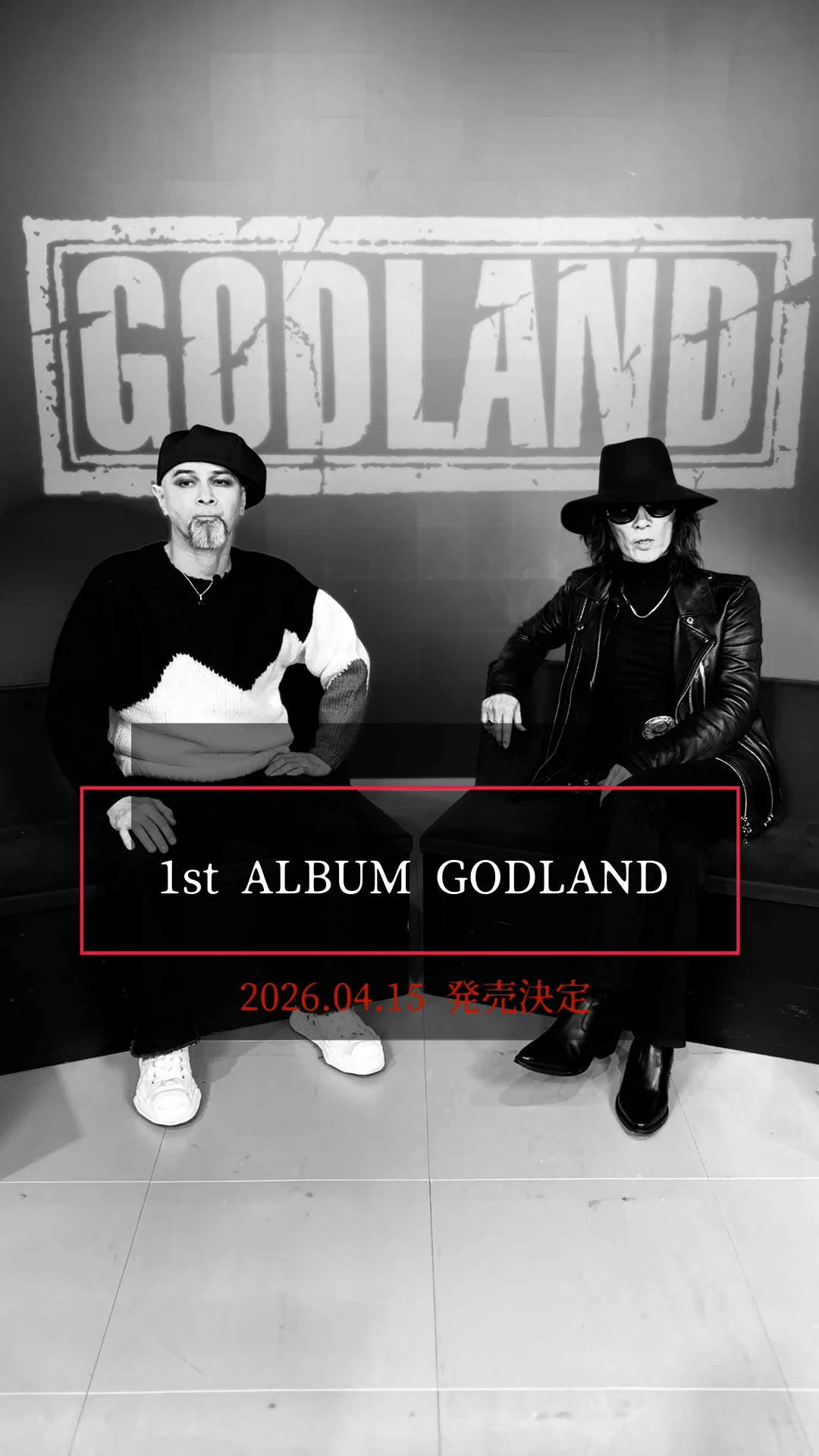 2026年4月15日（水） GODLAND 1st Album『GODLAND』発売決定＆東名阪