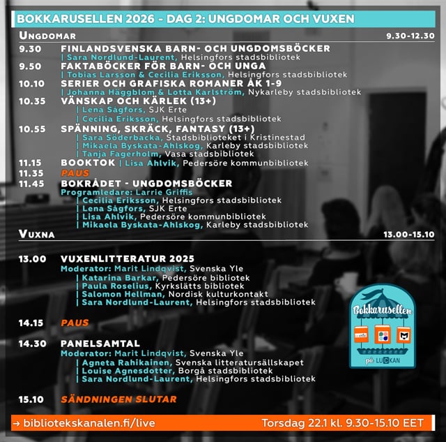 Bokkarusellen 2026 – Ungdomar och vuxen