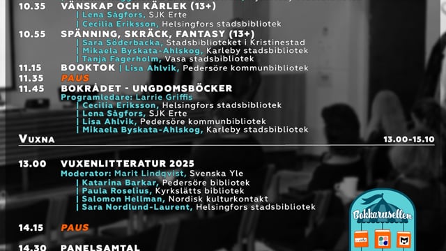 Bokkarusellen 2026 – Ungdomar och vuxen