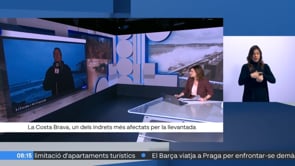 Nex Martí - Els primers efectes de la llevantada a l''Escala