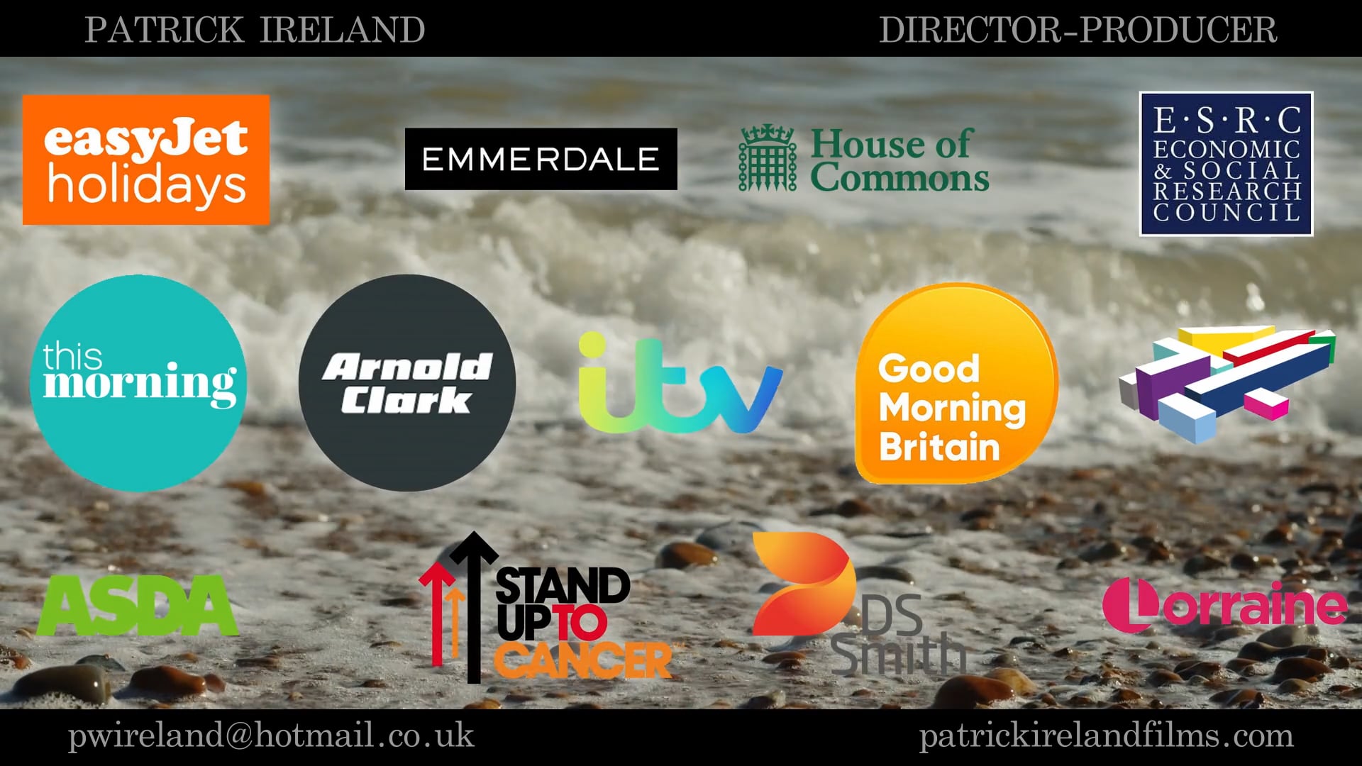 PRODUCER/DIRECTOR SHOWREEL | Patrick Ireland
