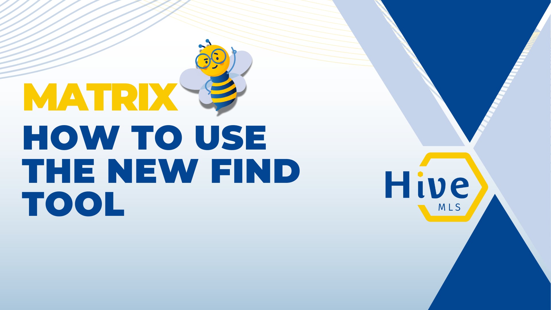 HIVE MLS MATRIX How to use the new Find tool