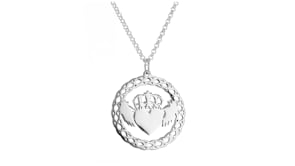 Sterling Silver Claddagh Pendant Necklace