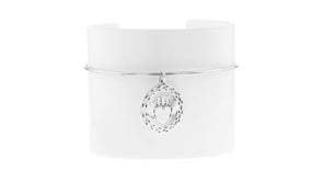 Sterling Silver Claddagh Bangle Bracelet