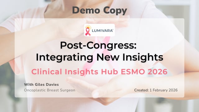 Post-Congress: Integrating New Insights