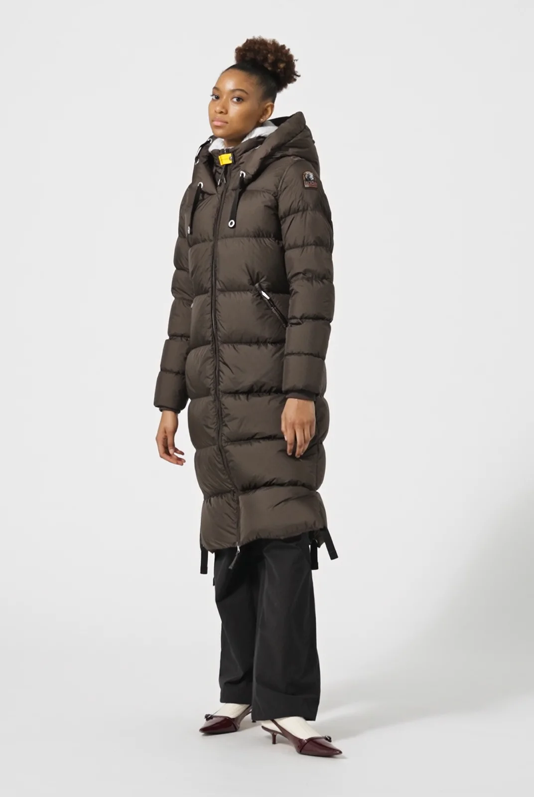 PANDA - LONG DOWN JACKET PEARL GREY | Parajumpers®