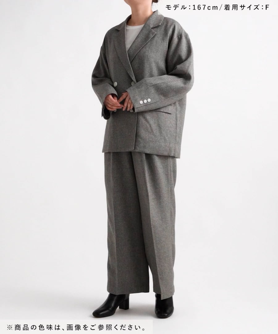 ローリーズファーム　メランジツイルジャケット　Ｆ　グレー　セレモニー LOWRYS FARM｜メランジツイルジャケット | Rakuten Fashion(楽天