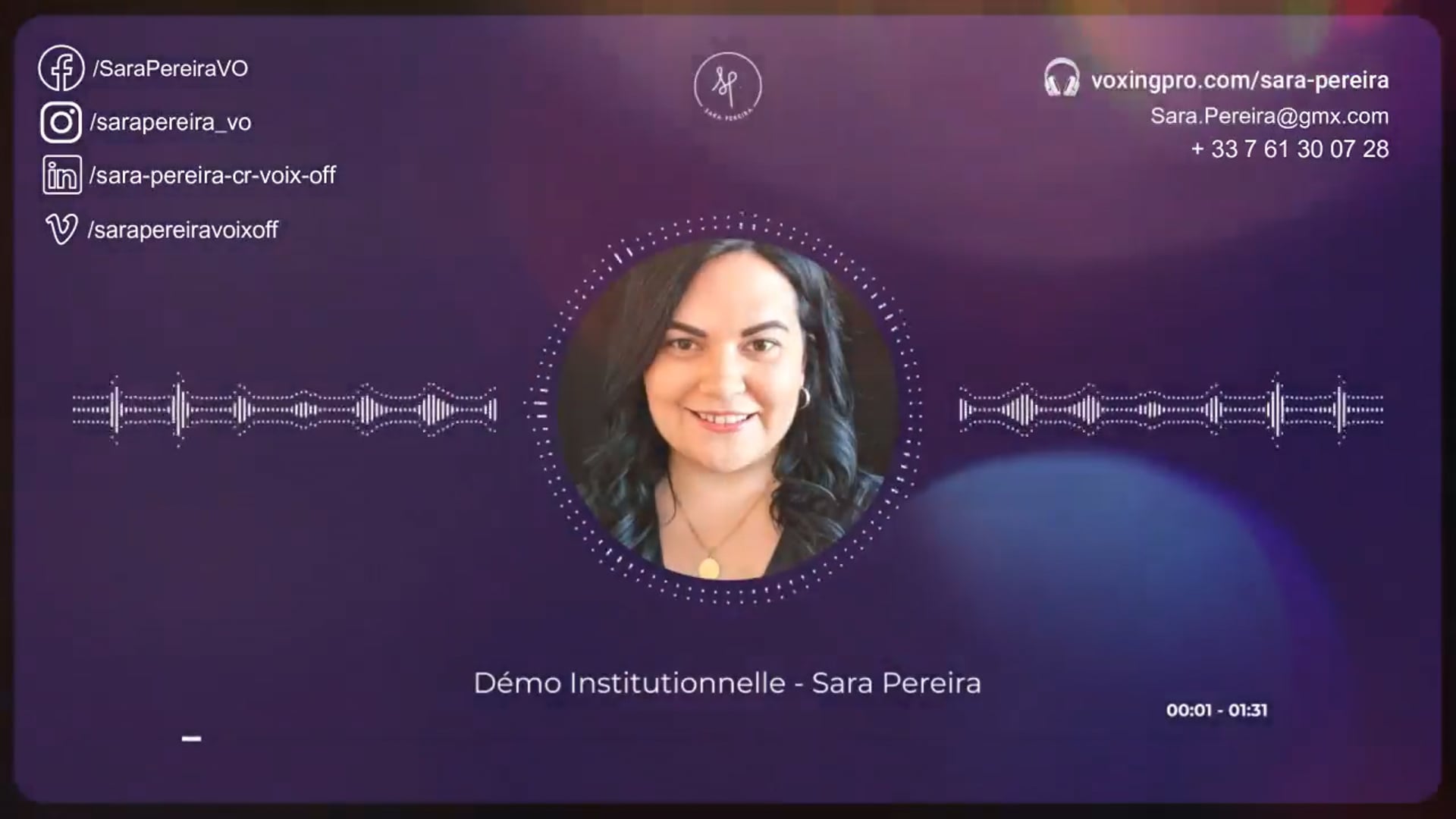 Vidéo Démo Institutionnelle (aspirationnel, conversationnel, complice, sérieux, engagé, chaleureux, enthousiaste, engageant)
