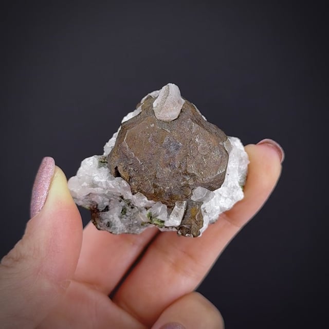 Copper with Tenorite & Calcite