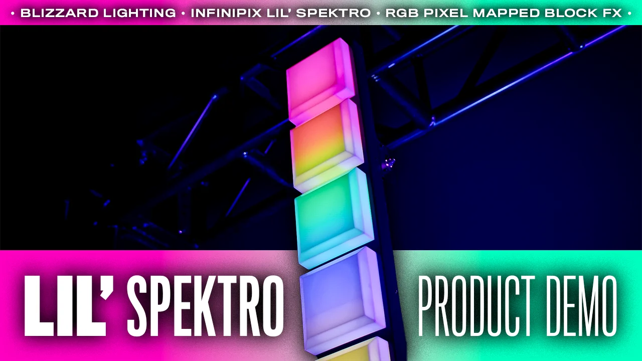 InfiniPix™ Lil' Spektro RGB Pixel-Mapped Block FX | Blizzard Lighting