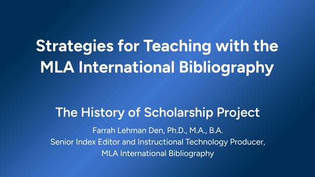 Modern Language Association