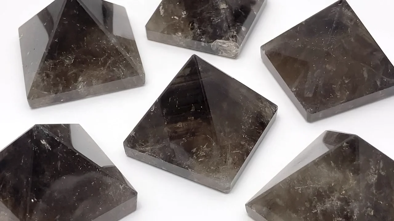 スモーキークォーツ ピラミッドシェイプ 1個｜天然石ビーズの卸問屋