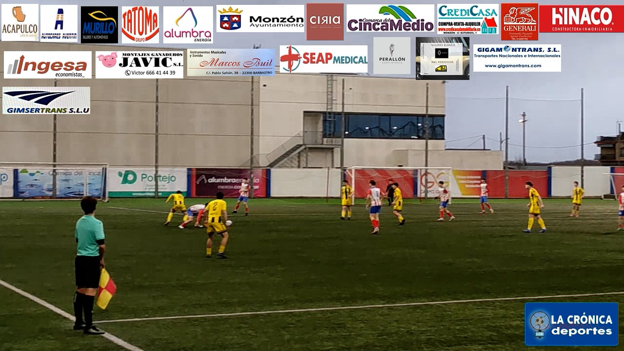 FÚTBOL  LIGA NACIONAL JUVENIL    AT.MONZÓN FB GIGAMONTRANS  4-3  BALSAS PICARRAL