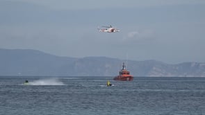 Exercici conjunt de Creu Roja amb Salvament Marítim a L'Escala