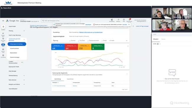 YouTube Remarketing & Zielgruppen-Signale, Kampagnenstruktur für Seminar-Angebote & Google Ads Gutscheine für Neukunden mit Michael Klein vom 22.01.26