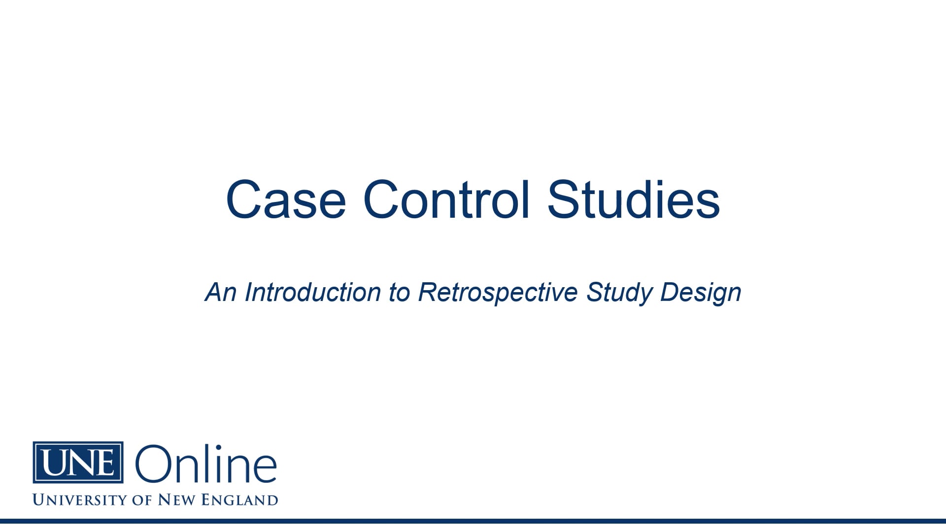 Week 3 Case Control Studies | Videos & Movies on Vimeo