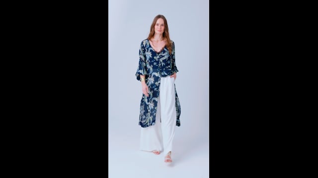 Tunica Crepe Estampada Naty