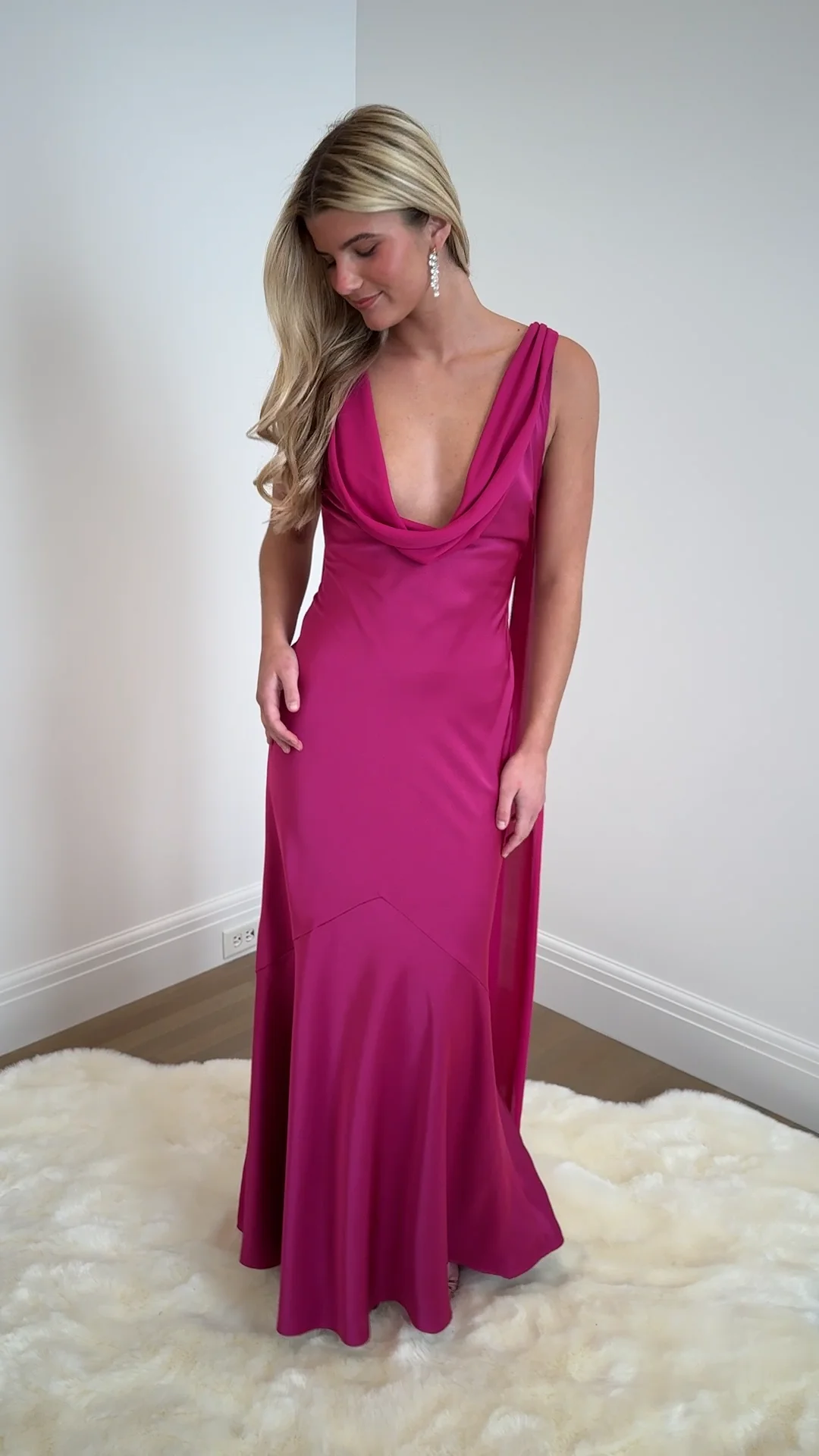 chinese dress ladies Vintage Ossie Clark 1970's Salmon Pink Crepe Maxi Dress – The Kit Vintage