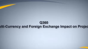 Multi-currency FX impact on Project