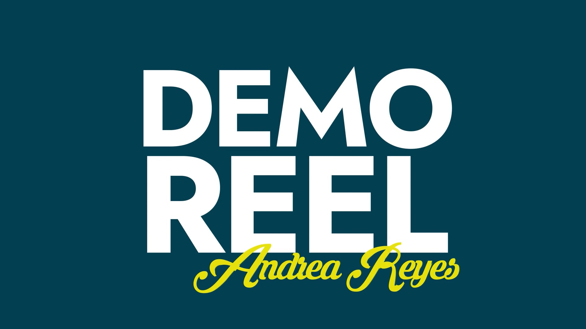 Demo Reel 2026