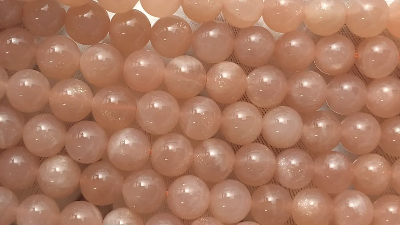 オレンジムーンストーン ラウンド6mm ｜天然石ビーズの卸問屋・通販