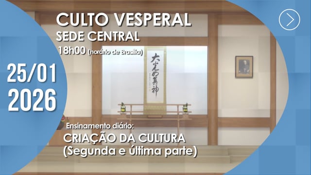Capa do vídeo “Culto Vesperal | Sede Central - 25/01/2026”