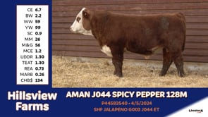 Lot #128M - AMAN J044 SPICY PEPPER 128M