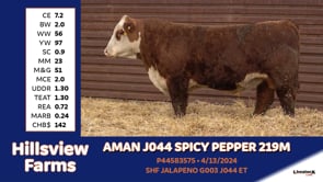 Lot #219M - AMAN J044 SPICY PEPPER 219M