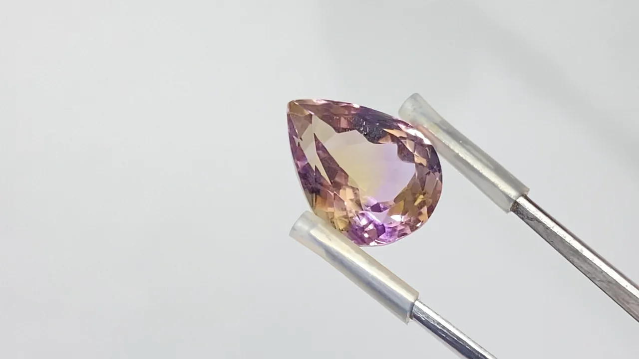 動画】【1点もの】宝石質アメトリンAAA ルース ファセットカット 1個