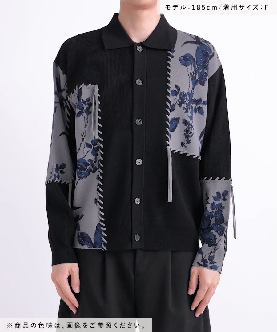 ETRO パッチワーク　ニットシャツ　40サイズ パッチワークガラニットシャツ | [公式]ハレ（HARE）通販