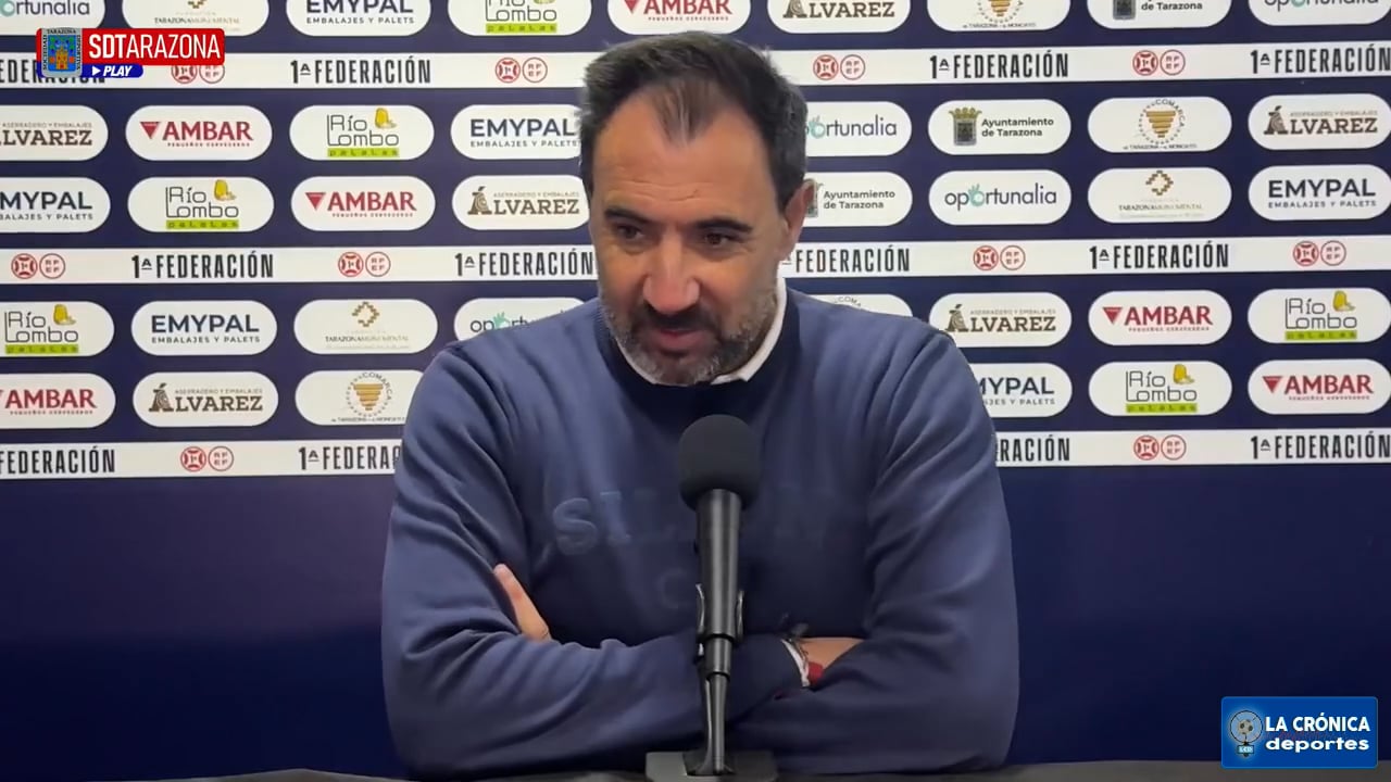 JUANMA BARRERO (Entrenador Tarazona) SD Tarazona 2-2 Hércules CF / J21 - 1ª RFEF G2 / Fuente: SD Tarazona 