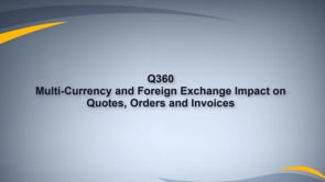 Multi-currency FX impact on Quote, Order, Invoice