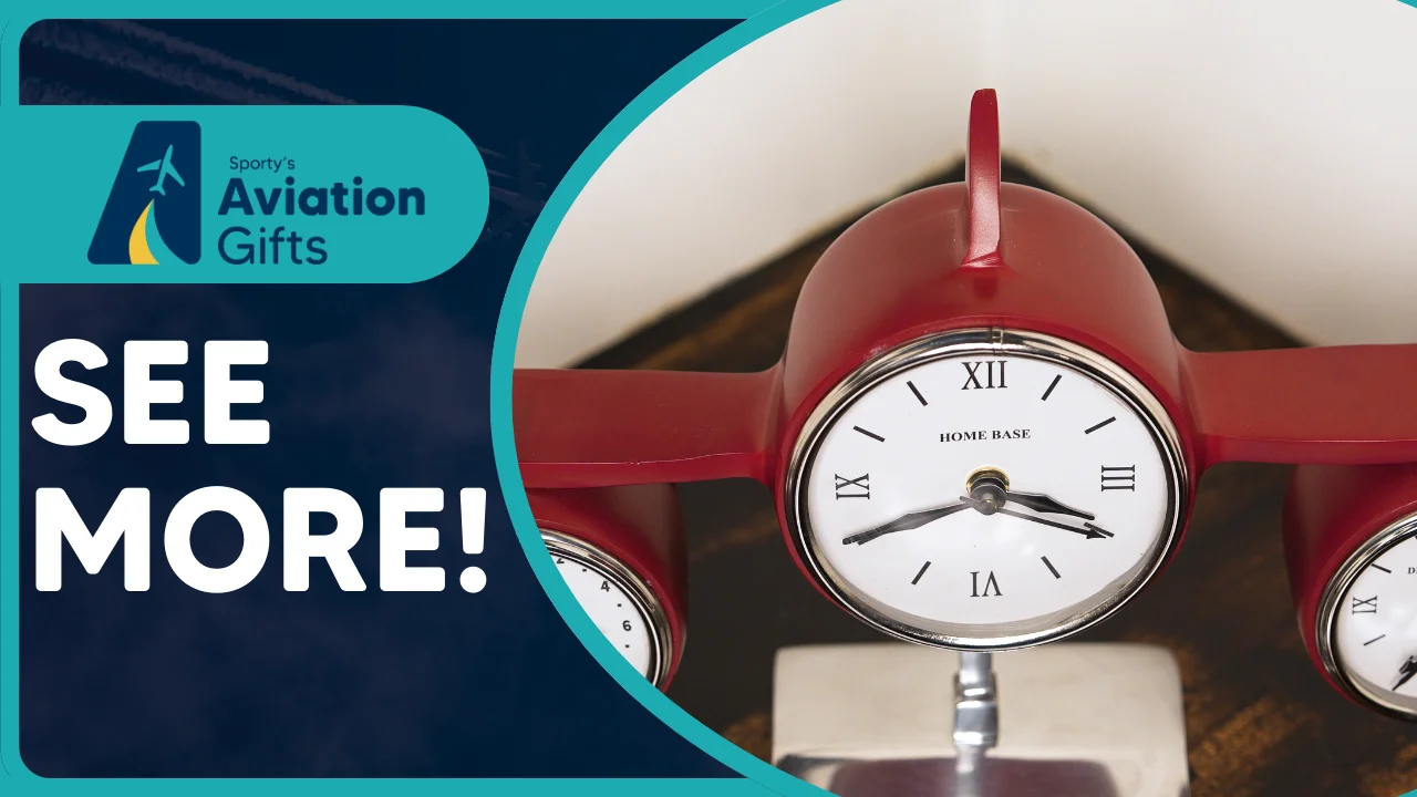 Deluxe Aeroplane Tri-Zone Desk Clock