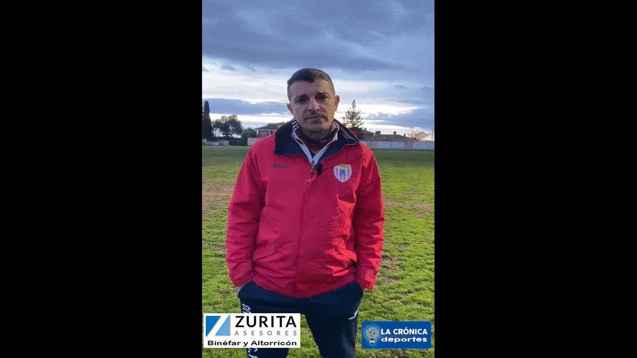 ROMÁN PANADERO (Entrenador Ontiñena) CD Altorricón 0-0 Ontiñena FC / Jor. 17 / Preferente / Gr 1 / Fuente: CD Altorricón