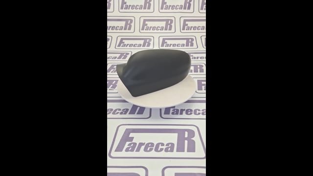 CAPA RETROVISOR PRETA FOSCO TEXT METAGAL ESQ FOX 2003