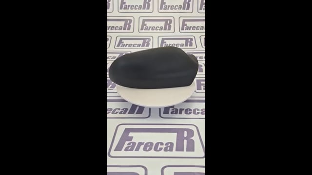 CAPA RETROVISOR PRETA FOSCO TEXT METAGAL DIR FOX 2003