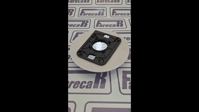 LENTE SUB RETRO LENTE RETROVISO C/BASE ANT ELETR METAGAL DIR F1000/4000 1980