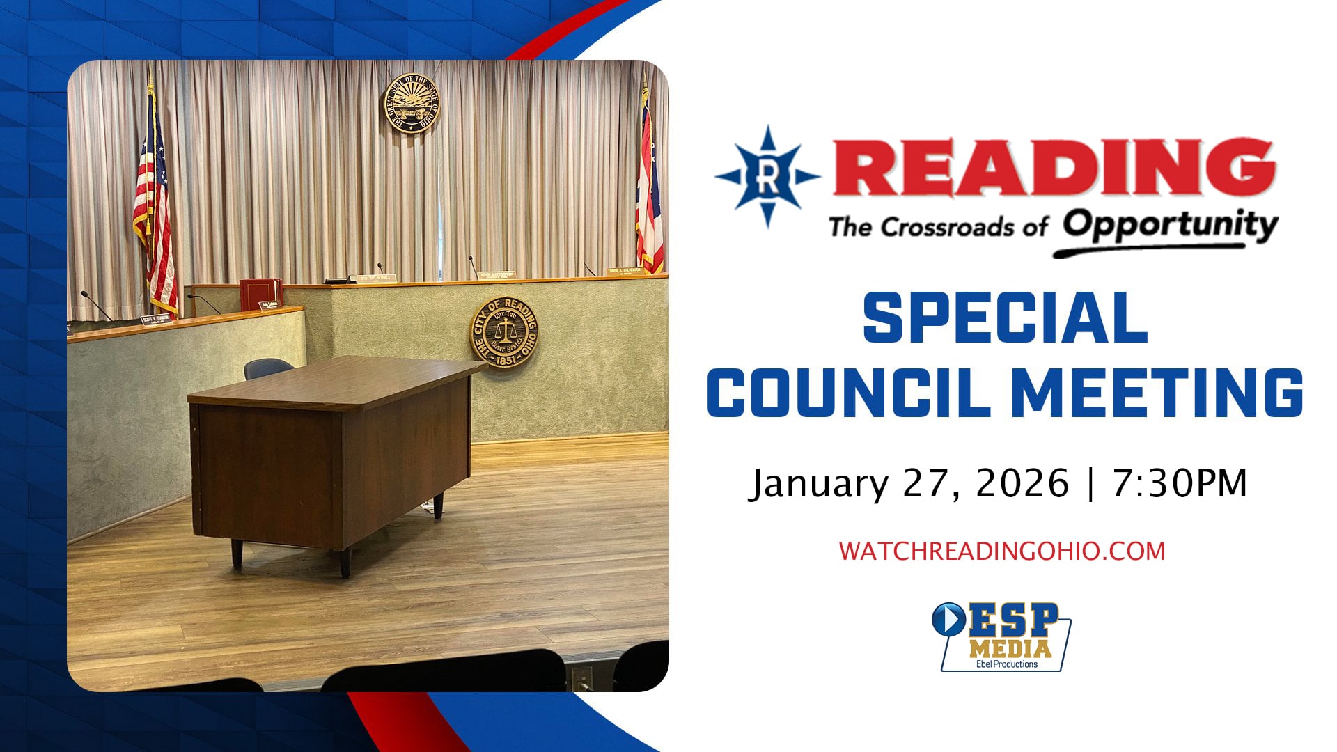 City of Reading - Special Council Meeting - January 27, 2026