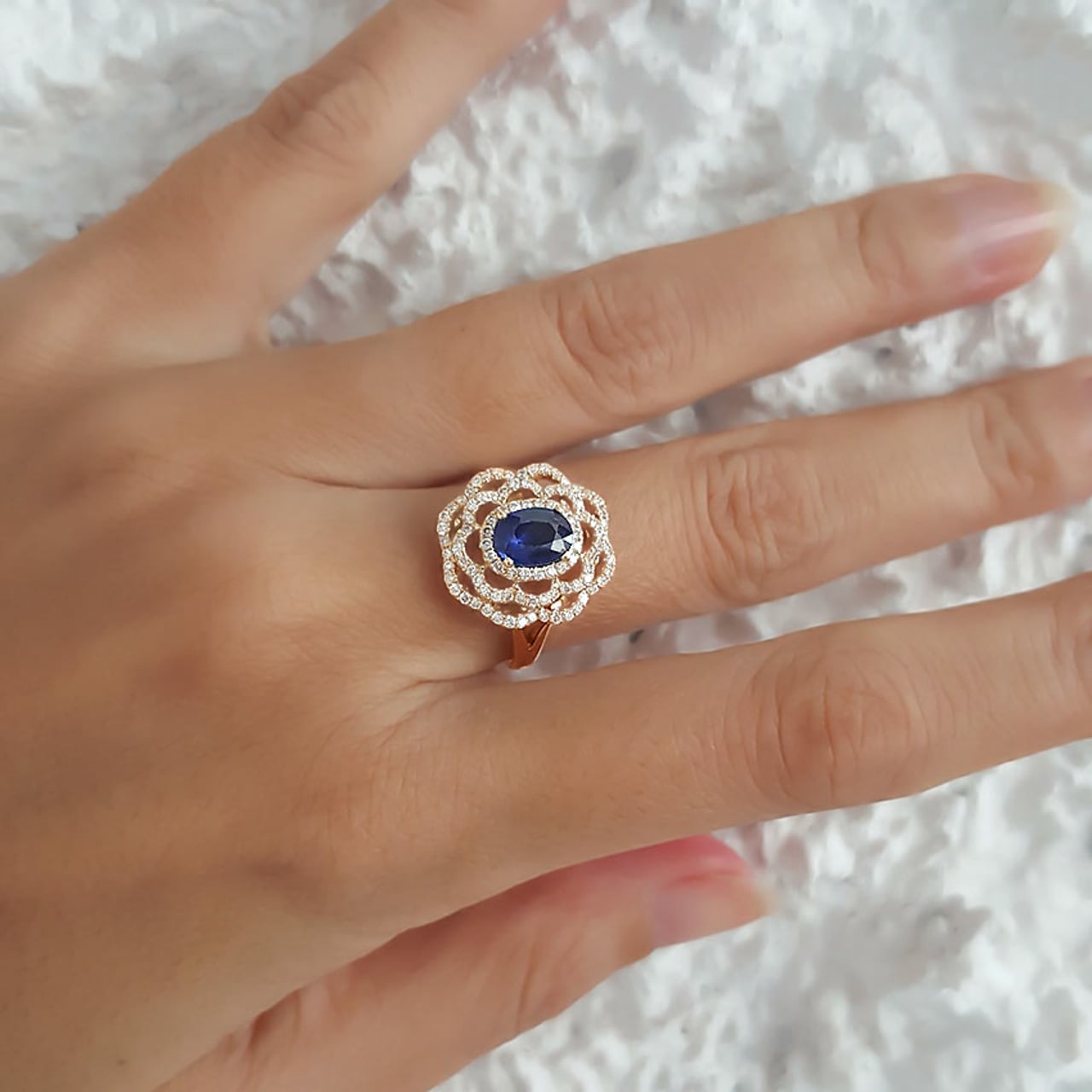 SBY043-Bague Fleur - Bloom flower