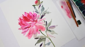 Layered Peonies - Guided Paint-Along - Aurelia x Yuliya