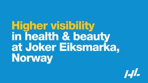 Prévia do vídeo Higher visibility in health & beauty at Joker Eiksmarka, Norway