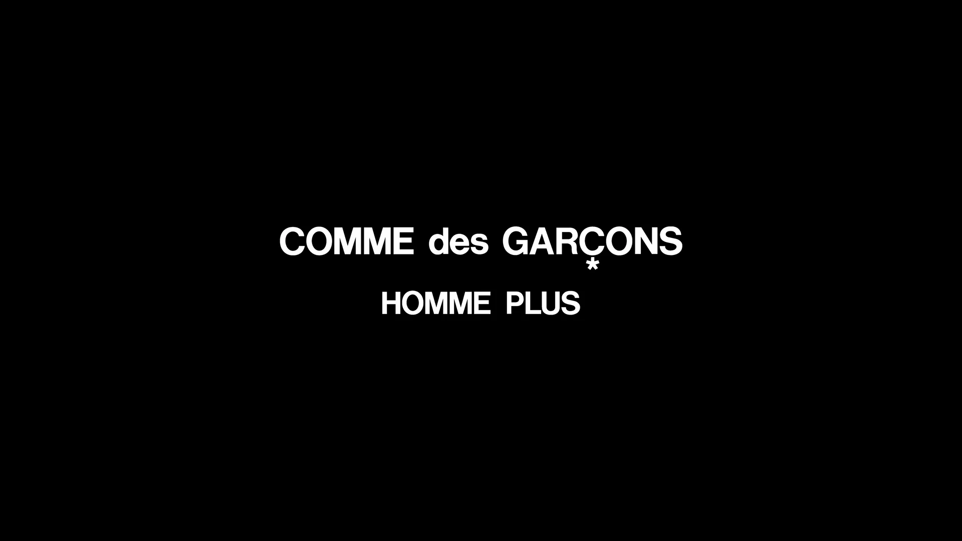 Comme des Garçons Homme Plus AW26 | DSM Ginza