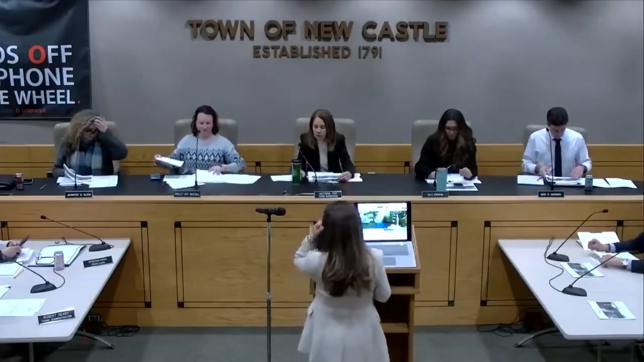 Town Board of New Castle Work Session & Meeting 1/20/26